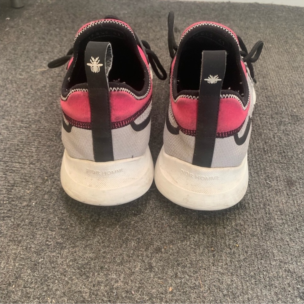 Dior Women's Vibrant Pink and Gray Sneakers - Picture 3 of 3